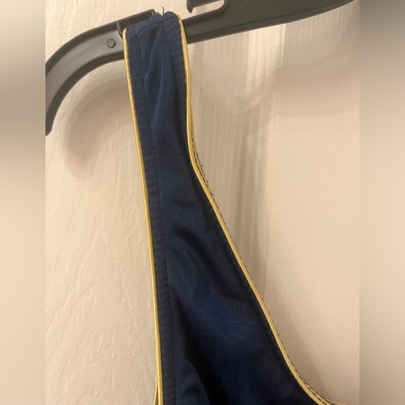 Anne Klein Vintage Navy with Gold Trimmings One Piece Bathing suit - Picture 5 of 12